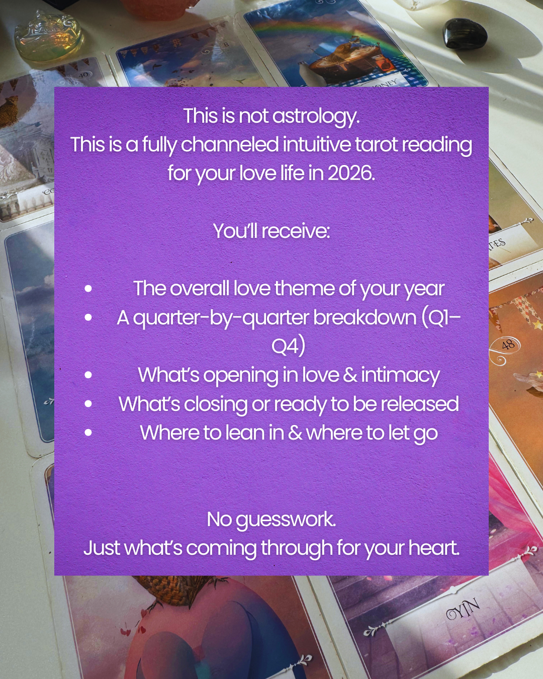 Love 2026 Intuitive Tarot Energy Forecast (Pre-Recorded | 30–40 Minutes)